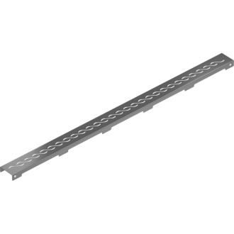Kryt Mexen Flat M18 pre lineárny žľab 90 cm, kartáčovaný, sivý - 1E23090