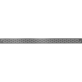 Kryt Mexen Flat M15 pre lineárny žľab 100 cm, kartáčovaný, pištoľovo sivý - 1E24100