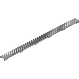 Kryt Mexen Flat M08 pre lineárny žľab 80 cm, kartáčovaný, pištoľovo sivý - 1E25080
