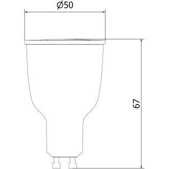 Mexen Nova 3x LED žiarovka GU10, 12W, studená - 6500K, 1260 lm - L108-GU10-1265-01x03