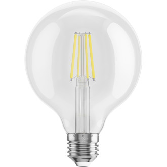 Mexen Vintis 3x LED žiarovka s vláknom E27, G95, 6W, neutrálna - 4000K, 720 lm, číra - L157-E27-0640-00x03