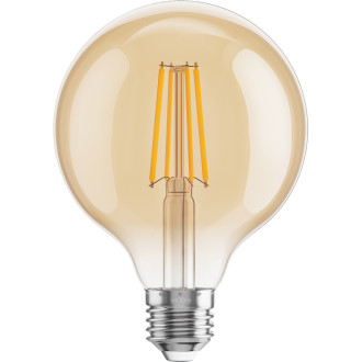 Mexen Vintis 6x LED žiarovka s vláknom E27, G95, 8W, teplá - 2700K, 750 lm, jantárová - L157-E27-0827-50x06