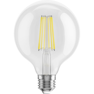 Mexen Vintis 6x LED žiarovka s vláknom E27, G95, 10W, neutrálna - 4000K, 1320 lm, číra - L157-E27-1040-00x06