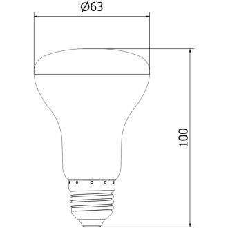 Mexen Nova 3x LED žiarovka E27, R63, 10W, neutrálna - 4000K, 1055 lm - L104-E27-1040-01x03