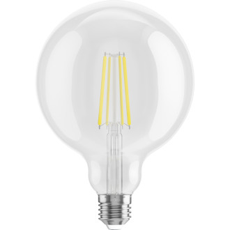 Mexen Vintis 6x LED žiarovka s vláknom E27, G125, 8W, neutrálna - 4000K, 1055 lm, číra - L158-E27-0840-00x06