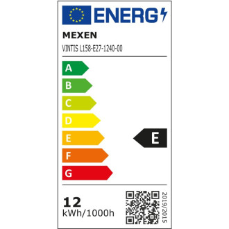 Mexen Vintis 10x LED žiarovka s vláknom E27, G125, 12W, neutrálna - 4000K, 1560 lm, číra - L158-E27-1240-00x10