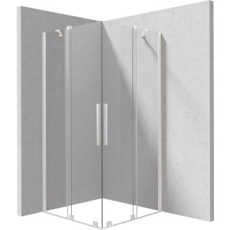 Deante PRIZMA sprchová kabína 90x90 cm KTJ_A39R + KTJ_A39R, biela KPNAP09P09