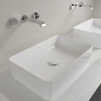 Umývadlo na dosku Villeroy &amp; Boch Collaro 56x36 cm alpská biela bez otvoru na batériu 4A2056R1