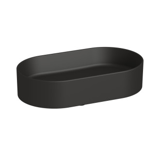 Umývadlo na dosku Jika Astra 53x31 cm čierna mat bez otvoru pre batériu, bez prepadu H8183667161121