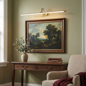 Kúpeľňové nástenné LED svietidlo SWE024-1W 80cm Brush Gold
