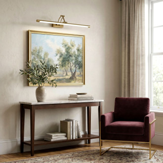 Kúpeľňové nástenné LED svietidlo SWE023-1W 60cm Brush Gold