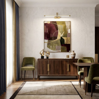 Kúpeľňové nástenné LED svietidlo SWE023-1W 60cm Brush Gold