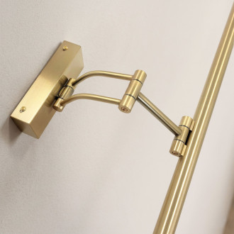 Kúpeľňové nástenné LED svietidlo SWE022-1W 42cm Brush Gold
