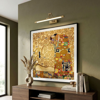 Kúpeľňové nástenné LED svietidlo SWE022-1W 42cm Brush Gold