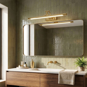 Kúpeľňové nástenné LED svietidlo SWE020-1W 60cm Gold