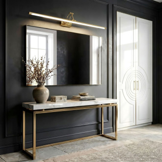 Kúpeľňové nástenné LED svietidlo SWE021-1W 80cm Gold