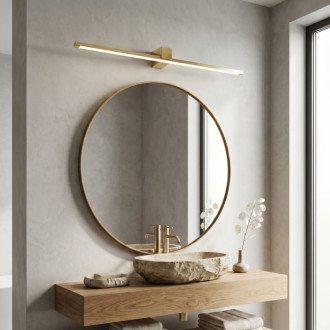 Kúpeľňové nástenné LED svietidlo SWE045-1W 80 cm GOLD