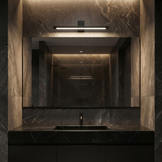 Kúpeľňové nástenné LED svietidlo SWE049-1W 40 cm Black