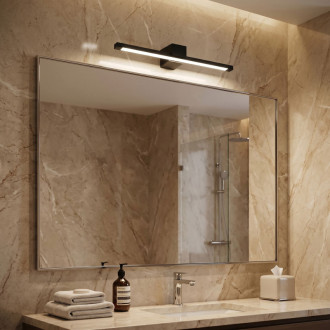 Kúpeľňové nástenné LED svietidlo SWE049-1W 40 cm Black
