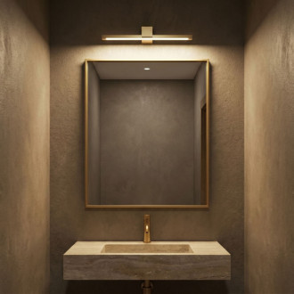 Kúpeľňové nástenné LED svietidlo SWE046-1W 40cm GOLD BRUSH