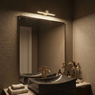 Kúpeľňové nástenné LED svietidlo SWE046-1W 40cm GOLD BRUSH