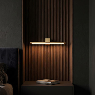 Kúpeľňové nástenné LED svietidlo SWE047-1W 60cm GOLD BRUSH
