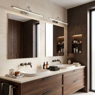 Kúpeľňové nástenné LED svietidlo SWE017-1W 60cm Chrome