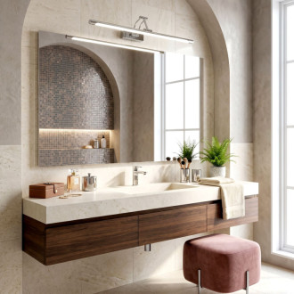 Kúpeľňové nástenné LED svietidlo SWE017-1W 60cm Chrome