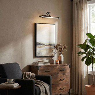 Kúpeľňové nástenné LED svietidlo SWE025-1W 42cm Black