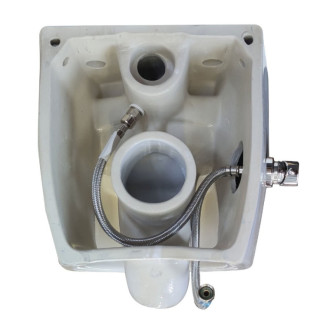 SENTIMENTI CLEANWASH závesná WC misa, integrovaný ventil a bidet. spŕška, Rimless, 36x51cm, biela