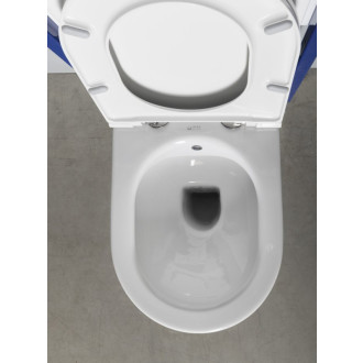 INFINITY CLEANWASH závesná WC misa, integrovaný ventil a bidet. spŕška, Rimless, 36,5x53cm, biela