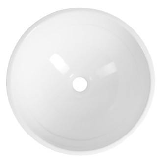 MOON keramické umyvadlo na desku, průměr 43cm, bílá