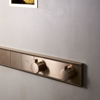 Vaňová batéria Hansgrohe RainSelect bez podomietkového telesa kartáčovaný bronz 15381140