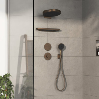 Sprchová batéria Hansgrohe ShowerSelect Comfort S bez podomietkového telesa kartáčovaný bronz 15559140