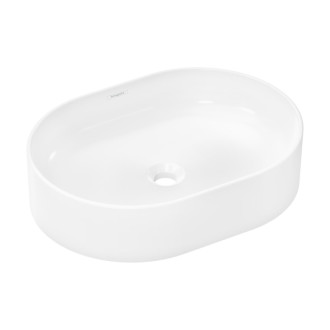 Umývadlo na dosku Hansgrohe Xuniva U 55x40 cm bez otvoru pre batériu, bez prepadu 60166450