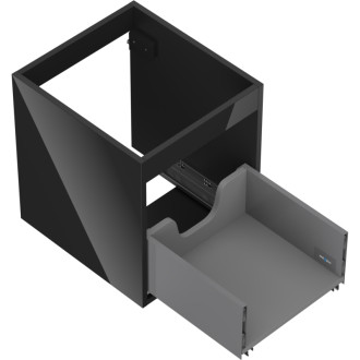 Korpus umývadlovej skrinky Mexen Box-A 40 cm, 1 zásuvka, čierny lesk - 91AX0-0400-470-1-70
