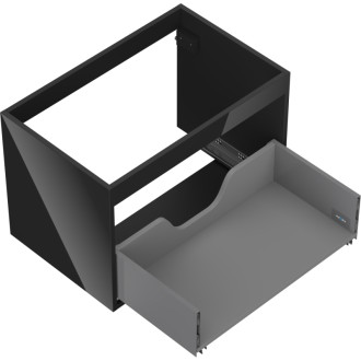 Korpus umývadlovej skrinky Mexen Box-A 70 cm, 1 zásuvka, čierny lesk - 91AX0-0700-470-1-70