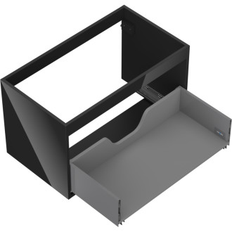 Korpus umývadlovej skrinky Mexen Box-A 80 cm, 1 zásuvka, čierny lesk - 91AX0-0800-470-1-70