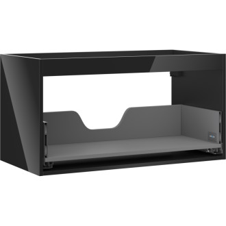 Korpus umývadlovej skrinky Mexen Box-A 90 cm, 1 zásuvka, čierny lesk - 91AX0-0900-470-1-70
