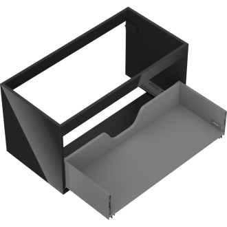 Korpus umývadlovej skrinky Mexen Box-A 90 cm, 1 zásuvka, čierny lesk - 91AX0-0900-470-1-70