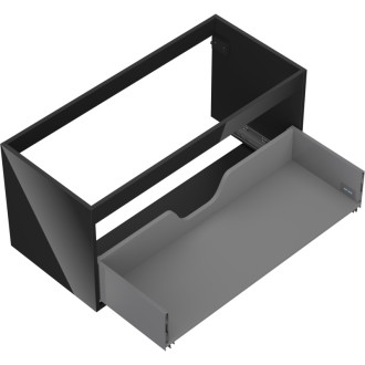 Korpus umývadlovej skrinky Mexen Box-A 100 cm, 1 zásuvka, čierny lesk - 91AX0-1000-470-1-70