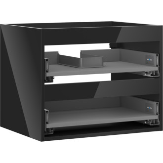 Korpus umývadlovej skrinky Mexen Box-A 60 cm, 2 zásuvky, čierny lesk - 91AX0-0600-470-2-70