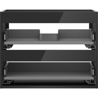 Korpus umývadlovej skrinky Mexen Box-A 60 cm, 2 zásuvky, čierny lesk - 91AX0-0600-470-2-70