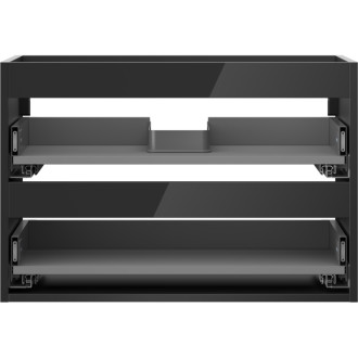Korpus umývadlovej skrinky Mexen Box-A 70 cm, 2 zásuvky, čierny lesk - 91AX0-0700-470-2-70