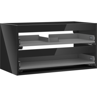 Korpus umývadlovej skrinky Mexen Box-A 90 cm, 2 zásuvky, čierny lesk - 91AX0-0900-470-2-70