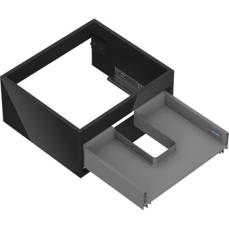 Korpus umývadlovej skrinky Mexen Box-A 50 cm, 1 zásuvka, čierny lesk - 91AX0-0500-235-1-70