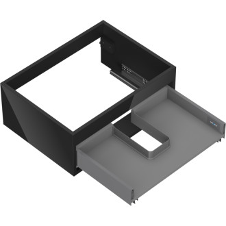 Korpus umývadlovej skrinky Mexen Box-A 60 cm, 1 zásuvka, čierny lesk - 91AX0-0600-235-1-70