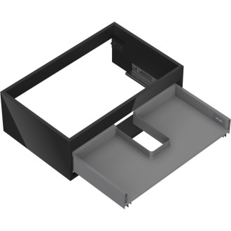 Korpus umývadlovej skrinky Mexen Box-A 70 cm, 1 zásuvka, čierny lesk - 91AX0-0700-235-1-70