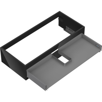 Korpus umývadlovej skrinky Mexen Box-A 100 cm, 1 zásuvka, čierny lesk - 91AX0-1000-235-1-70