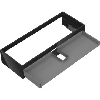 Korpus umývadlovej skrinky Mexen Box-A 120 cm, 1 zásuvka, čierny lesk - 91AX0-1200-235-1-70